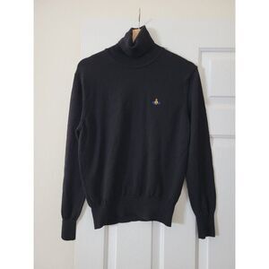Vintage Vivienne Westwood Wool Turtleneck Sweater Black